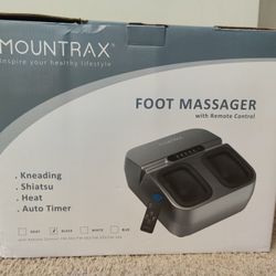 MOUNTRAX Shiatsu Foot Massager Machine with Heat – Black