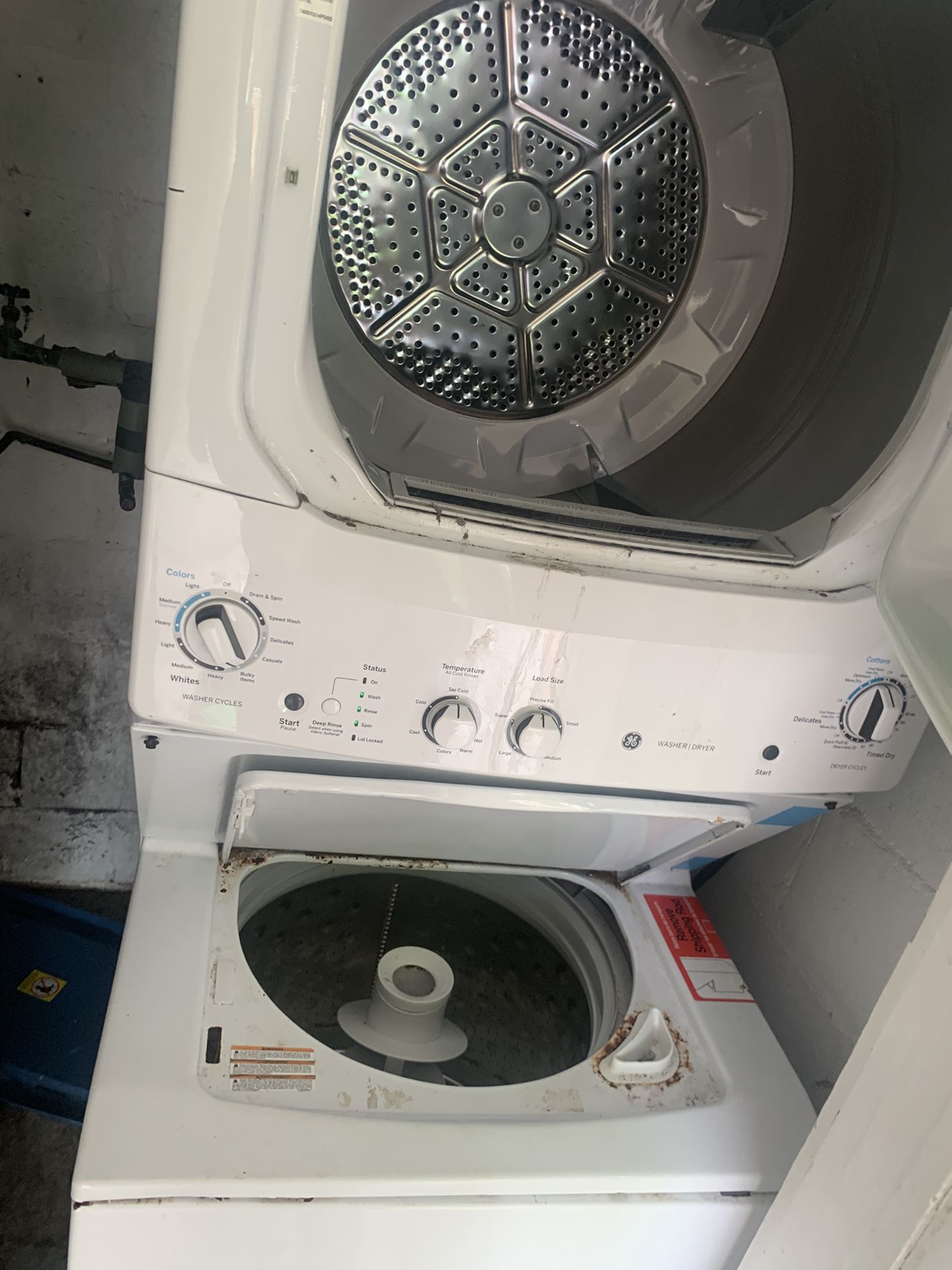 GE Washer Dryer Combo, Washer Not Starting