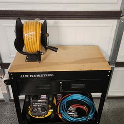 Dewalt 60V FLEX Compressor CART with Miscellaneous Hoses & Parts