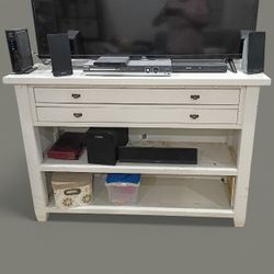 Off White/Ivory Console Table