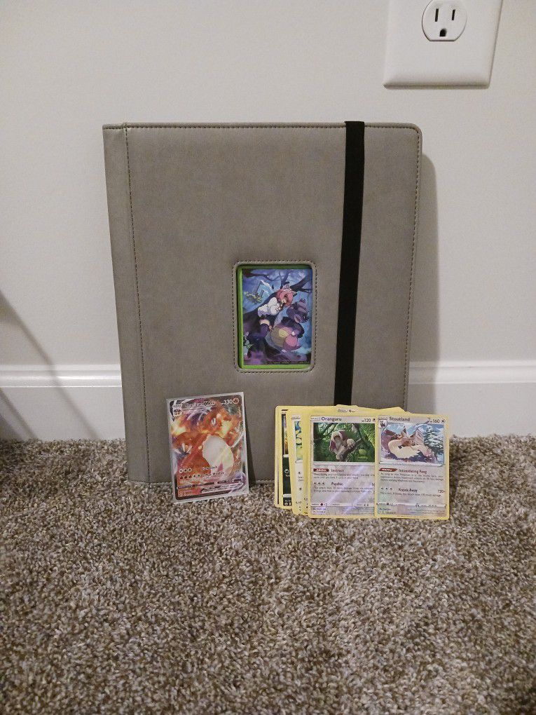 Charzard Vmax Binder And 100 Pokemon Cards
