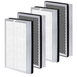 New 4-Pack Filter Compatible with Model Air 25 Air Purifier S1/W1/B1, 3-in-1 H13 True HEPA Filter and Activated Carbon House Air Filters
