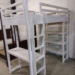 Light Grey Twin Loft Bed
