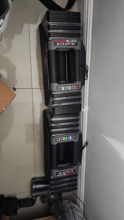 Adjustable dumbells 5-90 lbs