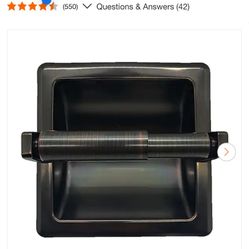 ARISTA Recessed Toilet Paper Holder with Mounting Plate in Oil Rubbed Bronze