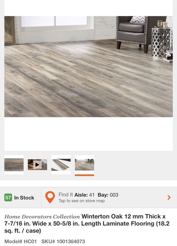Home Decorators Collection Winterton Oak 12 Mm Thick X 7 16 In Home Decorators Collection Winterton Oak 12 Mm Thick X 7 16 In Wide 50 5 8 Length Laminate Flooring For Glendale Az Offerup