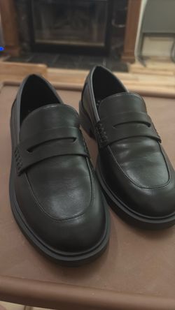 Black loafers