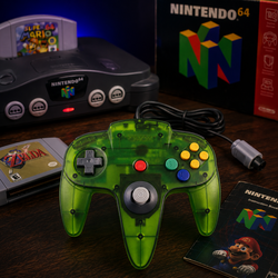 Translucent Green Controller for N64, (Unbranded) NEW!