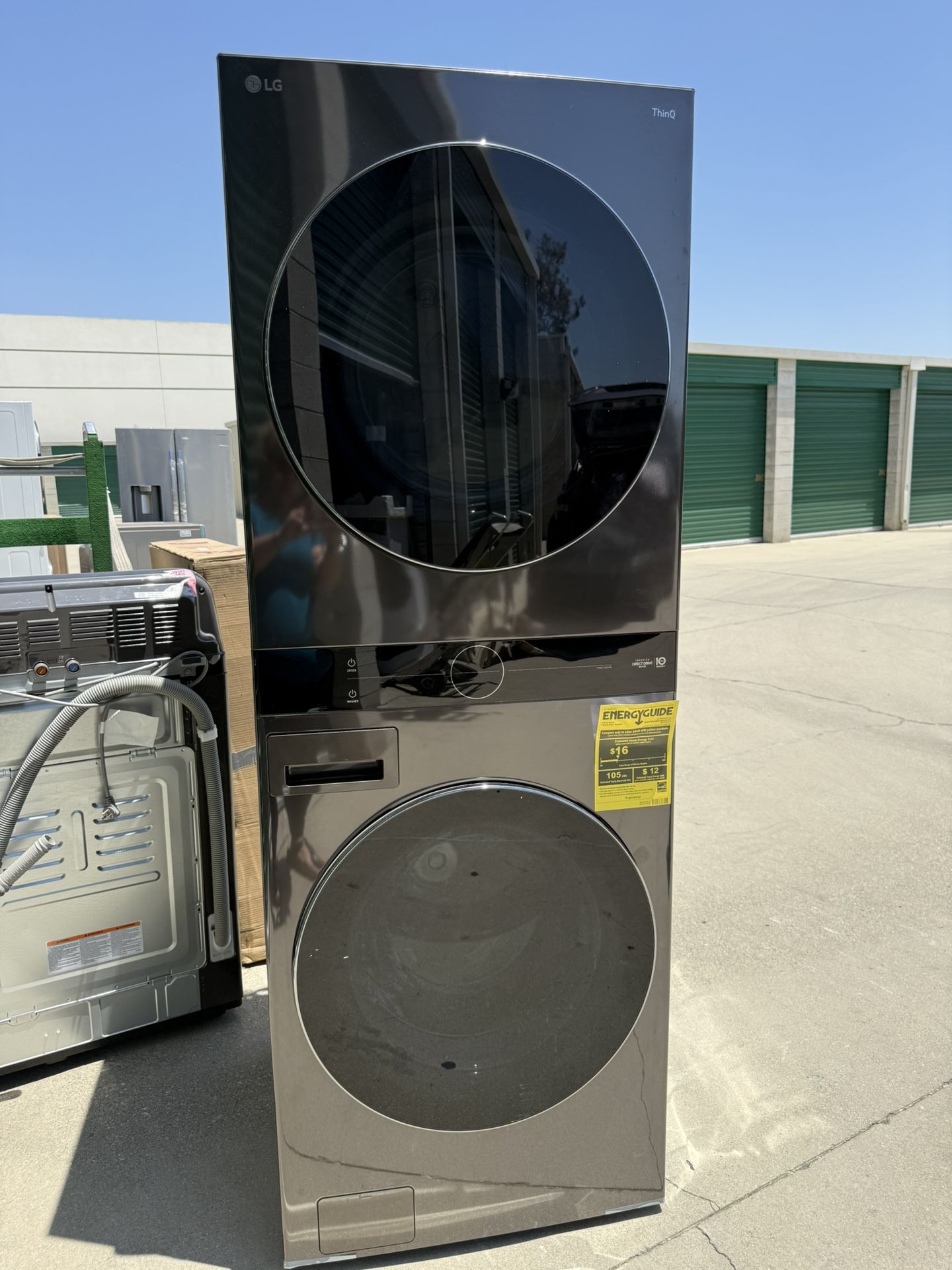 π»πLG Wash tower Stacked Laundry Washer And Gas Dryer Front Loadπ»π