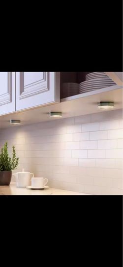 🔥 BRAND NEW Under Cabinet LED Puck Lights – 3-Pack | Battery Operated |