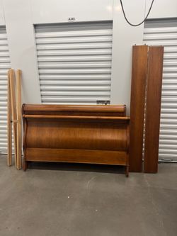 Sleigh Bed Queen and/or Mattress, Box & Frame