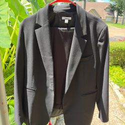Black Blazer and Slack Set