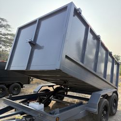 New 8x4x12 Diamond Walls Hydraulic Dump Trailer with Accessories 💎