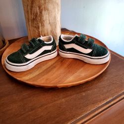 Green  Old School Vans Size  3