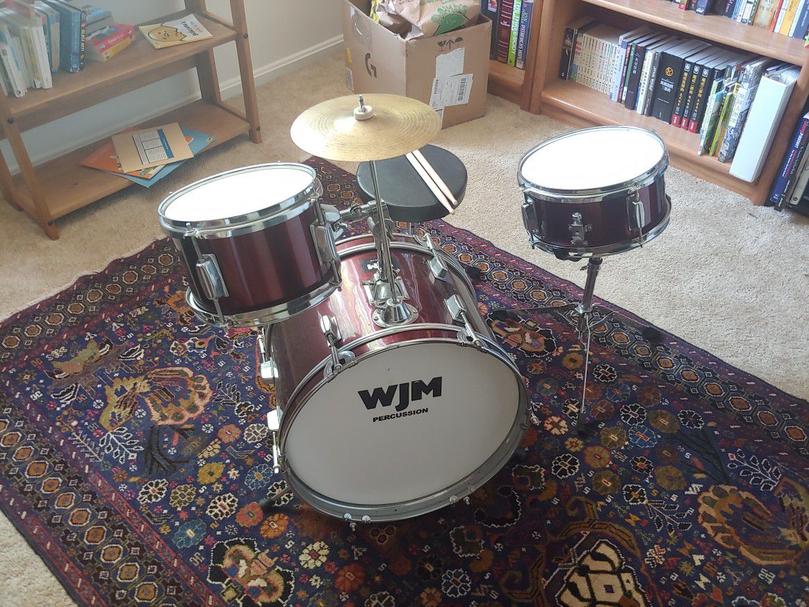 WJM Percussion Junior 3-piece drum set