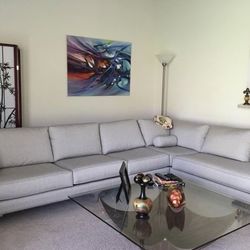 Carter Handcrafted Furniture Sectional Sofa. Very high quality. One-of-a-kind piece. (Retail: $4900)