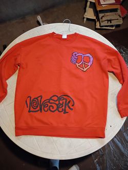 Large red Zara sweater