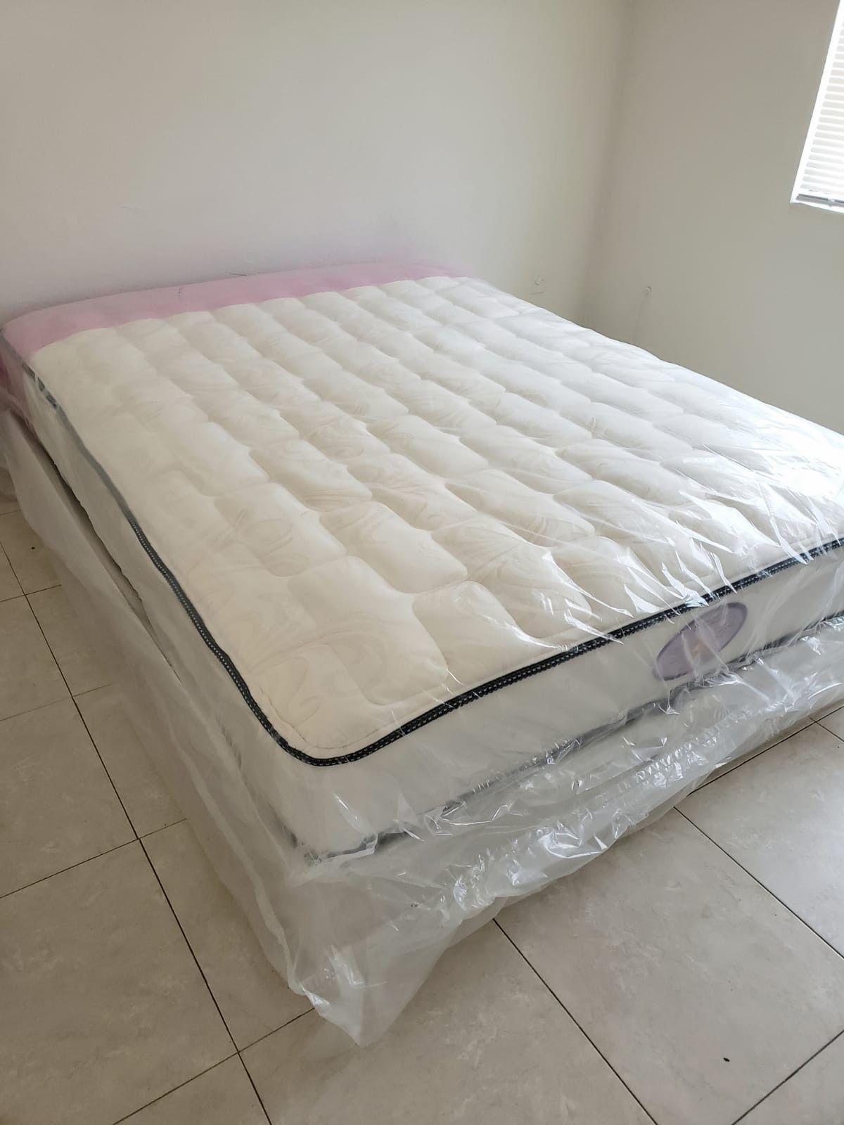 NEW FULL MATTRESS AND BOX SPRING, Bed frame is not included