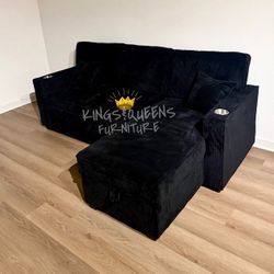 New Black Sofa Bed 