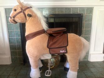 PonyRider Ride-On Plush Horse Toy
