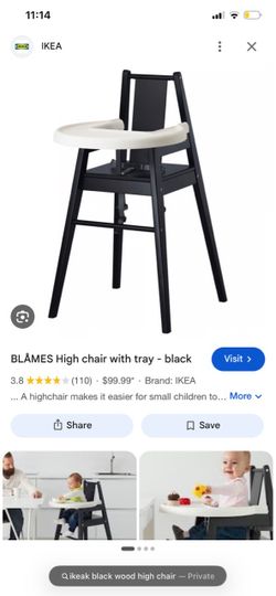 IKEA BLÅMES High Chair – Black