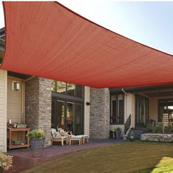 16’ By 20’ Sun Sail , UV Block Sun Shade Sail Canopy For Outdoor Patio 