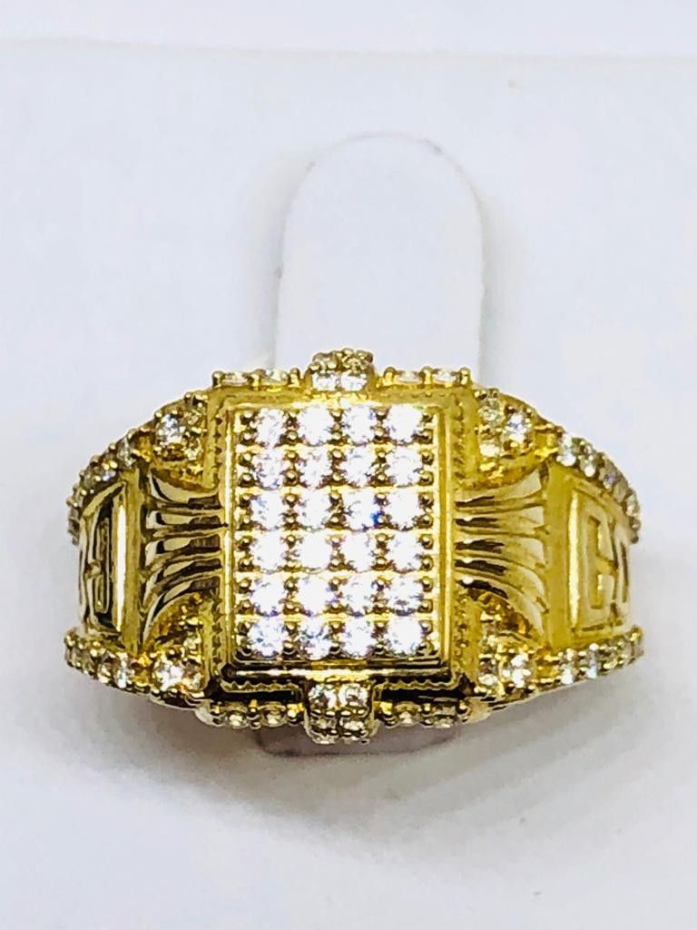 10Kt Real Gold Ring with CZs at sale