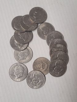 (14) Eisenhower Dollars
