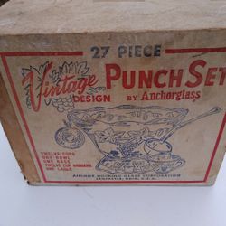 Vintage Complete Punch Bowl Set