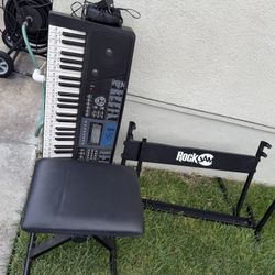 Piano With Stand And Seat 