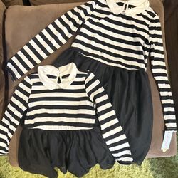 Girls Matching Dresses. Available In Size 6/7 And 14.