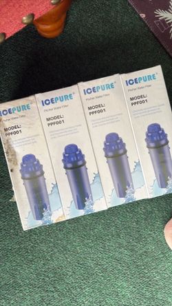 4 Pack ICEPURE PPF001 Pitcher Water Filter Replacements – New