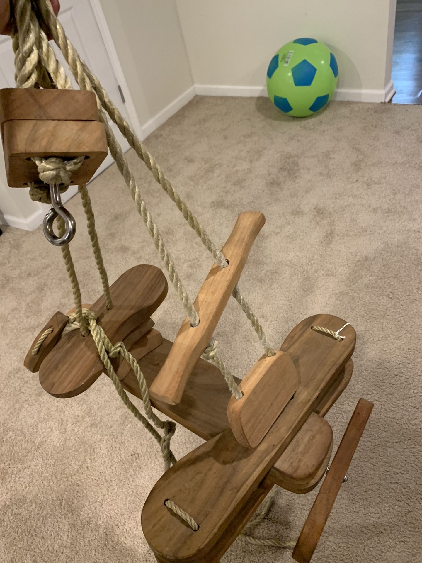 Airplane Wooden Swing/Room Decor