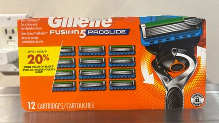 Gillette Fusion 5 Proglide 12 Cartridges / Cartouches 