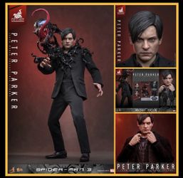 1/6 Hot Toys MMS891 Spider-Man 3 Peter Parker Black Suit Spiderman.