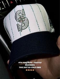 KTH KTHLA Kill The Hype Seattle Mariners Pinstripes SnapBack Hat, Rare ⭐️🌟💫