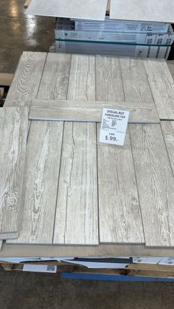 Wood Look Porcelain Tile $0.99 per sf