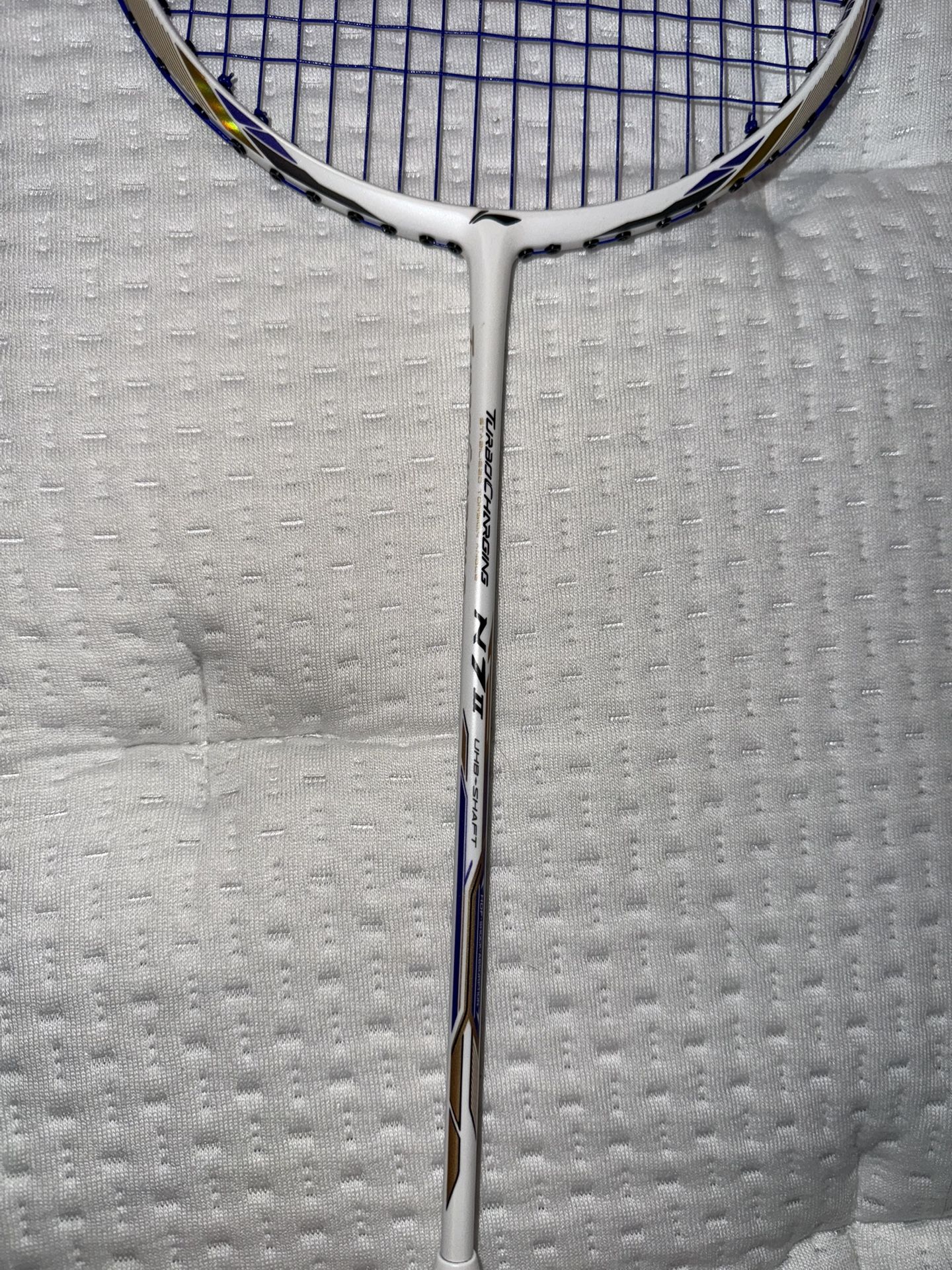 LI-NING TurboCharging N7 II White Badminton Racket - Unleash Power and Precision