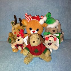 Lot Of Christmas Bears & Puppies