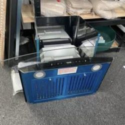 New Range Hood 700CFM Glass Canopy Wall Mount w/ Hand Gestures Function 