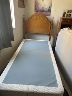 Bed frame and mattress