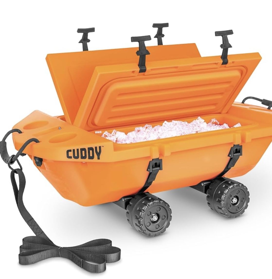 ORANGE CUDDY Crawler Cooler with Wheels 