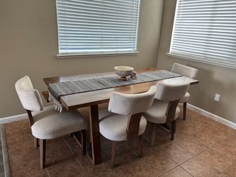 Dining table and chairs