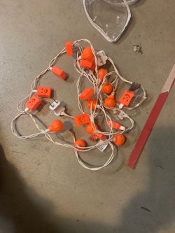 2 strings 20 lights pumpkin shape