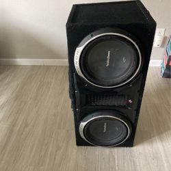 12s RockfordFosgate With Speakerbox  $375