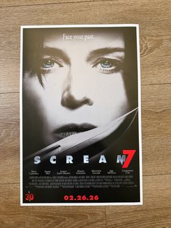 ⁠Scream 7 Theater Exclusive Promo Poster 12x18 Neve Campbell Fan Event 2026 MINT⁠