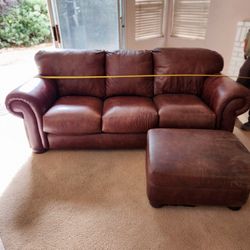 Leather Couch Sofa 