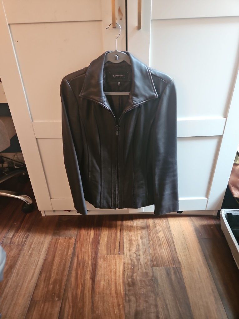 Jones NY Leather Jacket