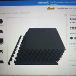 Exercise Puzzle Mat 1" Black