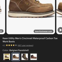 Keen Waterproof/composite Toe Cincinnati Work Boot